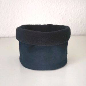 Hundeloop Loop dunkelblau innen Fleece HU 25 – 40 cm Handarbeit